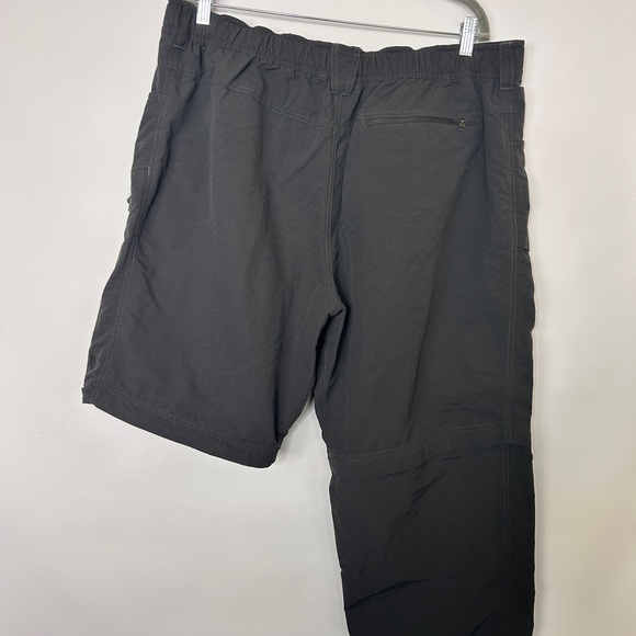 The North Face Mens Zip Off Pants Shorts XXL Gray Cargo Pockets with Belt - Picture 9 of 14